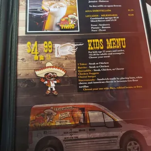Updated menu