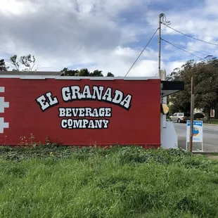 a sign for el granada beverage company