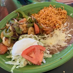 Shrimp Fajitas - lunch special