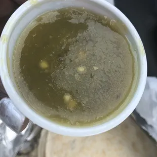 Salsa verde. spicy.