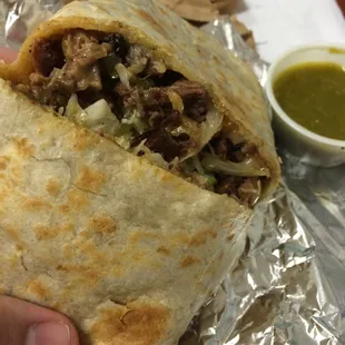 Fajita burrito