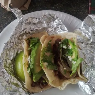 Fajita &amp; barbacoa tacos