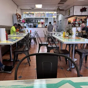 the interior of a restaurant
