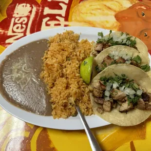 Chicken Taco plate