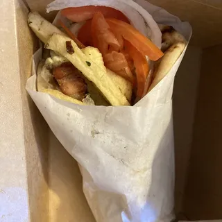 Pork Souvlaki Pita Wrap