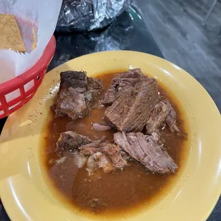 Sample of the birria the server was kind enough to bring us
