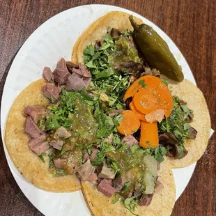 Lengua Tacos, en tripa Tacos