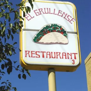 a restaurant sign