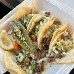 Carne asada tacos