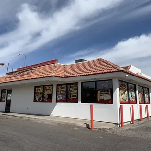 NW of Stapley and Main; there&apos;s a charge to use the credit card. So you can save money with cash.