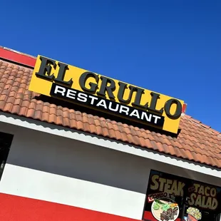 the front of the restaurant