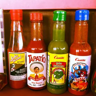 Hot sauce lineup