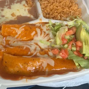 Platillo de Enchiladas