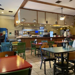 the dining area