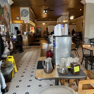 the dining area