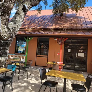 Outdoor seating.....