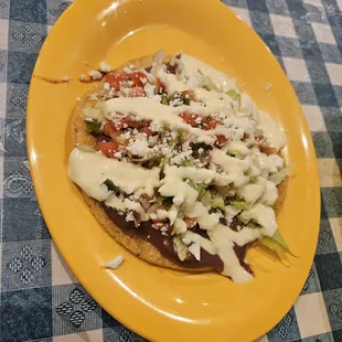 Bean tostada