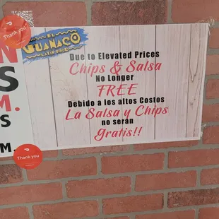 Great food but you have to pay for chips and salsa?