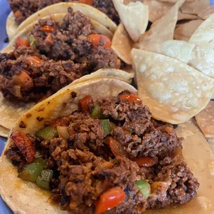 Soy Chorizo Tacos