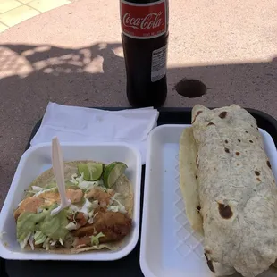 Fish taco Burrito - Surf and Turf