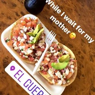 Really fresh ceviche paired with a coke an amazing combination