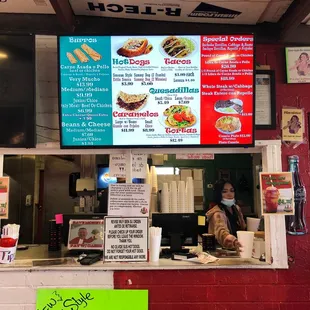 a menu for a mexican restaurant