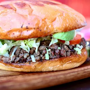 Our tortas include carne asada, ham or chicken, lettuce, tomato, avocado &amp; mayo.
