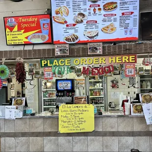 Front counter &amp; Menu 11/2024