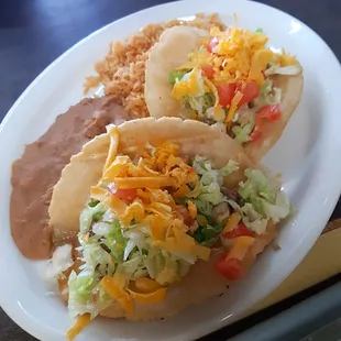 Puffy taco plate