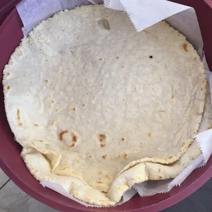Homemade corn tortillas