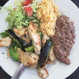 Chicken fajitas with Serrano peppers!