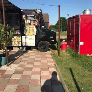 Menu portion of truck