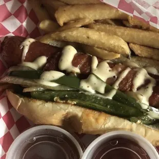 Jalapeño popper dog!!!