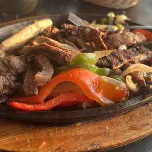 Steak fajitas