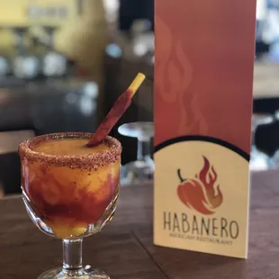 Mango habanero margarita