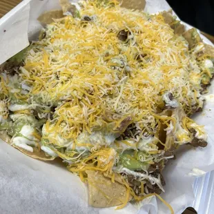 Carne asada nachos (just ok)