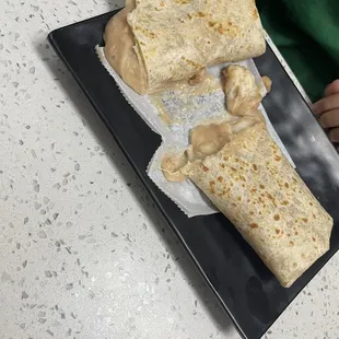 Bean and cheese burrito