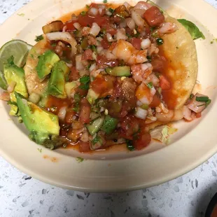 Shrimp Ceviche Tostada