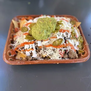 Nar-chos w/ Carne Asada &amp; No Beans ($19)