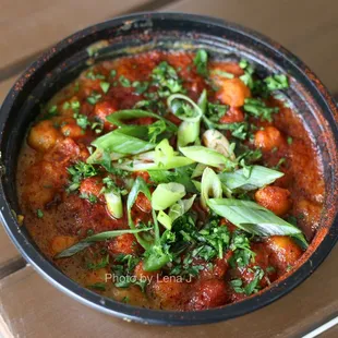Lablabi ($11) - chickpea and lentil stew w/ cumin, coriander, turmeric, kale, onion