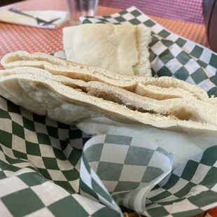 Warm yummy pita