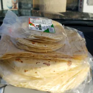 My 20lbs of Tortillas..lol