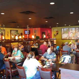 people sitting at tables