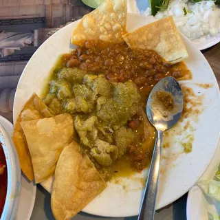 Chicharron en Salsa Verde