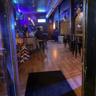 the inside of a restaurant