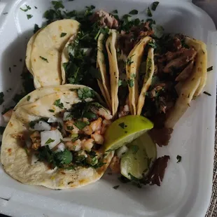 My tacos... sorry they got shook up on the ride home