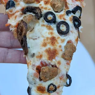 Sausage and olives for the kids.