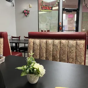 It's small in here but clean, also smells really good inside!