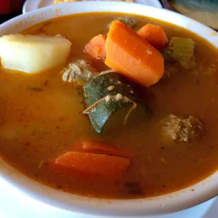 Albondigas de Res (meatball soup)