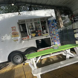 sushi and sashimi, outside